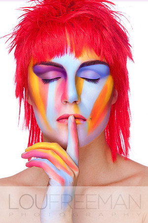 © Lou Freeman Editorial Portrait, Concept Lou Freeman, Hair and make up: Paulina Halskova